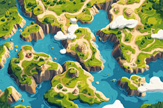 draw vector map in illustrator