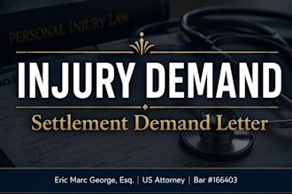 write a high value US personal injury and medical demand letter as US attorney