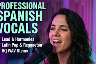be your professional spanish female singer or songwriter session singer vocalist