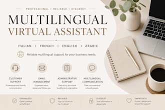 provide multilingual customer support and virtual assistance