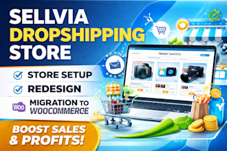design sellvia dropshipping store redesign sellvia migration to woocommerce