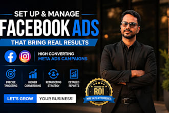 set up facebook ads, meta ads, fb marketing advertising