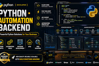 develop python scripts automation tools apis and web scraping