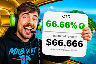 design mr beast style youtube thumbnails