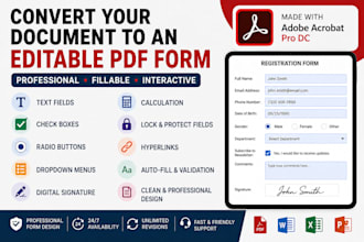 make a pdf fillable form