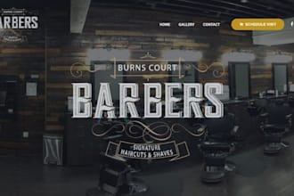 design barbershop website salon website hair stylist website online booking
