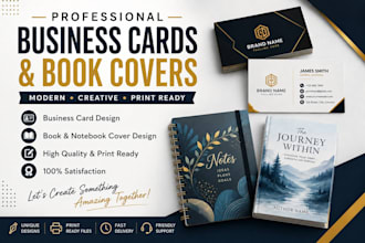 design professional business cards and book covers