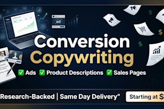 high converting sales copy product descriptions and ad copy