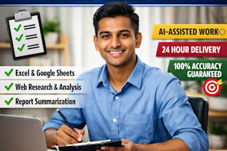 do ai data entry and research