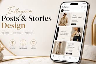 design modern canva instagram posts and stories for you