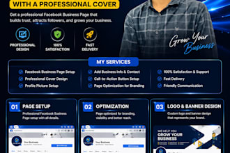 setup your facebook business page with a professional cover