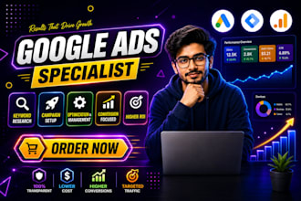 setup and manage google ads, PPC, adwords campaigns with conversion tracking