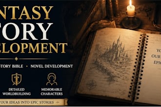 create a fantasy novel outline and story structure