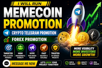 do organic crypto telegram promotion, solana meme coin pump fun promotion