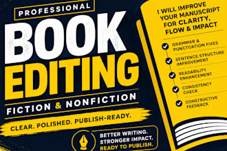edit and proofread your fiction or nonfiction book