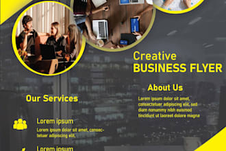 design clean corporate poster or business flyer