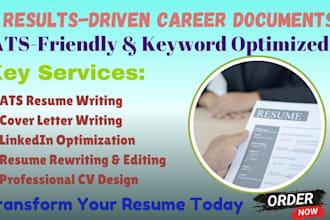 design and write a professional resume and cover letter