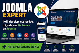 develop customize migrate and fix issues on joomla website