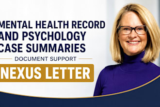 write psycholgy mental health case summaries and mental records