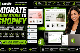 migrate supadupa ubercart virtuemart nopcommerce virtuecommerce store to shopify