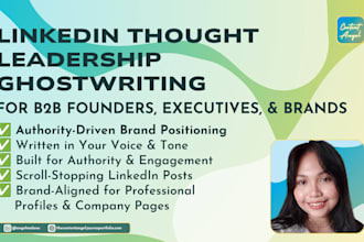 write linkedin posts for b2b founders and executives