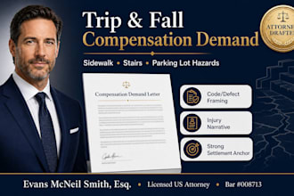 draft an attorney grade trip and fall injury compensation demand letter