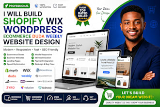 build shopify wix wordpress ecommerce duda squarespace weebly website design