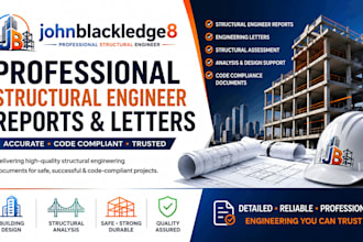 prepare structural engineer report, engineering letter and structural report