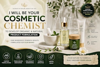 be your cosmetology to develop organic and natural product