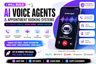 create ai voice agents businesses appointment booking systems