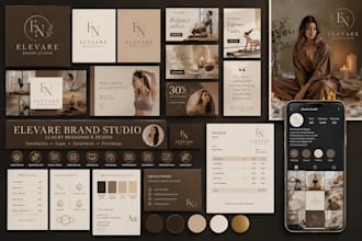 design luxury logo, social media kit and full branding kit