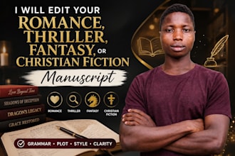 book editing, proofreading for any manuscript