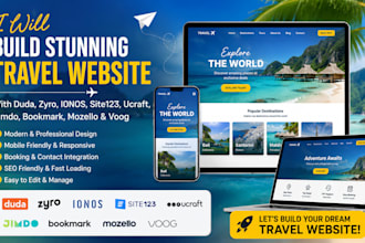 build duda zyro ionos site123 ucraft jimdo bookmark mozello voog travel website