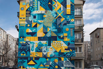 create custom graffiti art designs murals and wall arts
