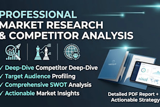 do professional market research and competitor analysis