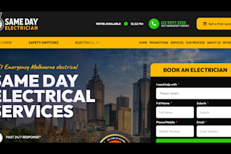 design professional website for construction, plumbing, cosmetic, spa, handy man