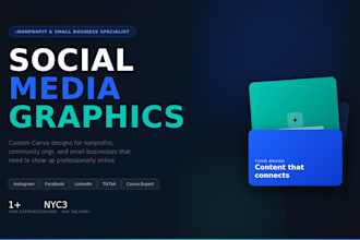 design social media graphics and content for your nonprofit or small business