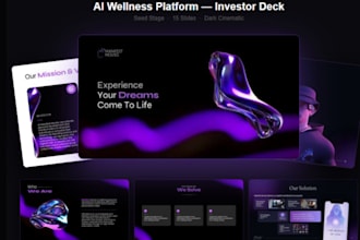 design a pitch deck for startup fundraising success