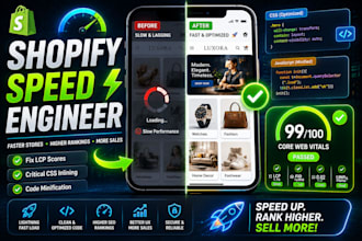 optimize shopify speed, minimize code, and fix lcp score issues