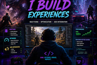 fix unity game bugs, optimize performance and improve mobile gameplay