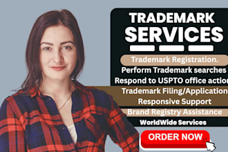 do trademark research and filing in the UK, europe, usa registration