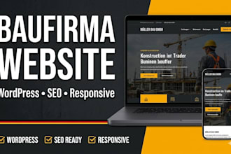 create baufirma website, website erstellen lassen, bauunternehmen website