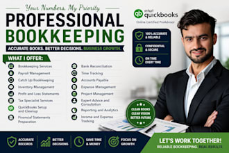 help in accounting, finance and bookkeeping projects