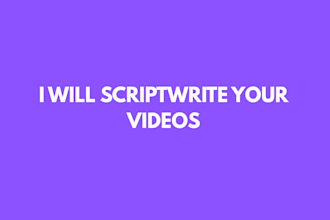 scriptwrite your faceless youtube videos