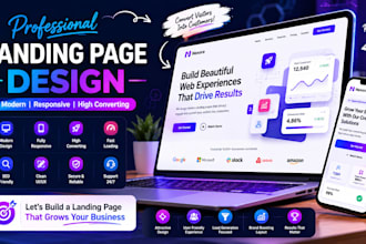 create  custome proffessional landing page