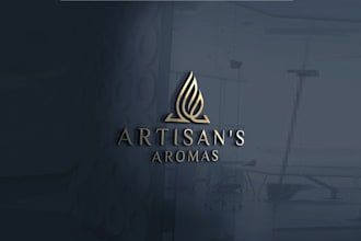 design bold average candle studio logo