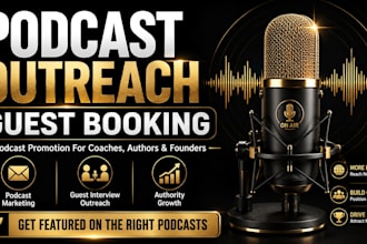 do podcast outreach and guest booking for podcast promotion