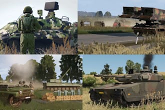 design a complete arma reforger server with custom mods