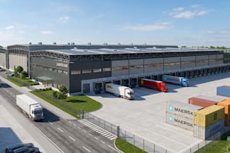 do 3d warehouse design, 3d realistic industrial building, 3d commercial renders