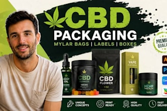 design cbd packaging, cannabis label, mylar bag, hemp packaging, vape label